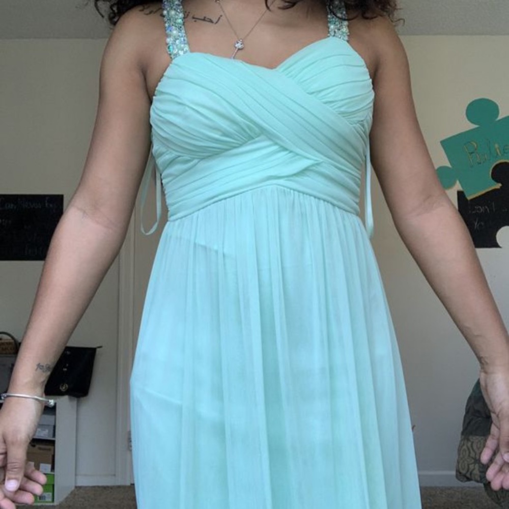 Turquoise prom dress